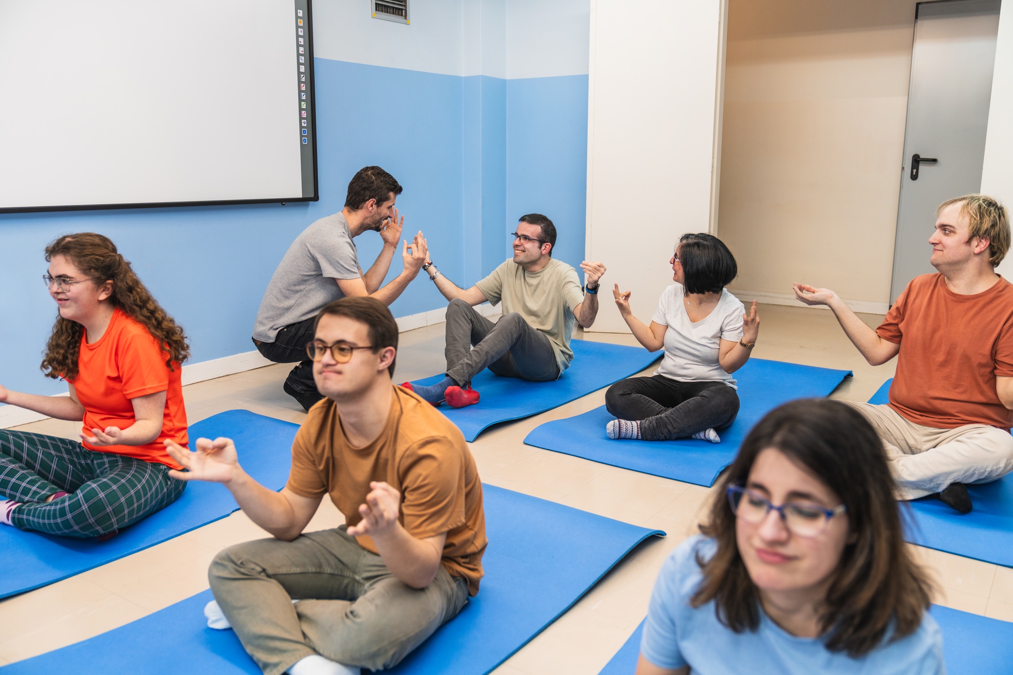 Interactive Yoga Class for Individuals with Mental Disabilities